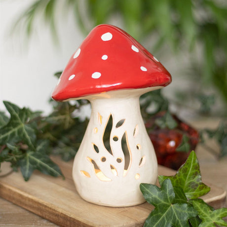 5.9" Mushroom Tealight Candle Holder