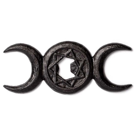 5.9" Triple Moon Cast Iron Bottle Opener - Magick Magick.com