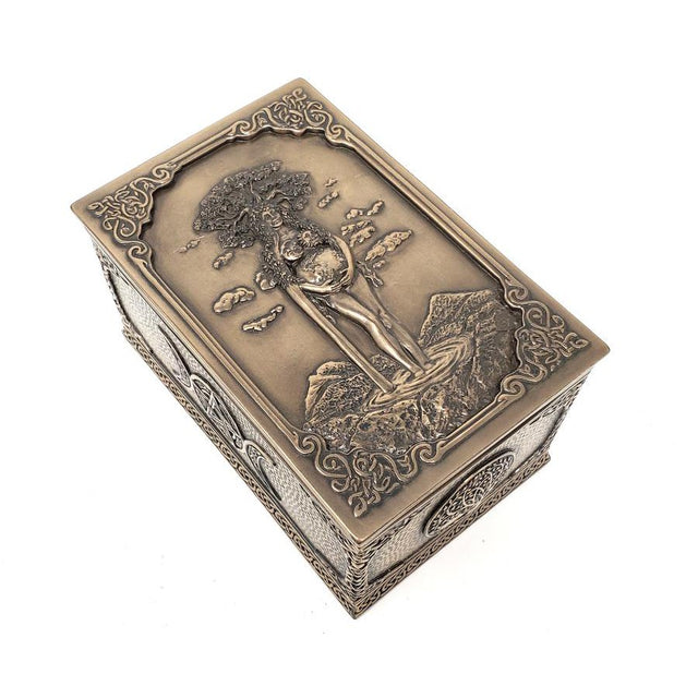 6" Bronze Mother Earth Gaia Display Box - Magick Magick.com