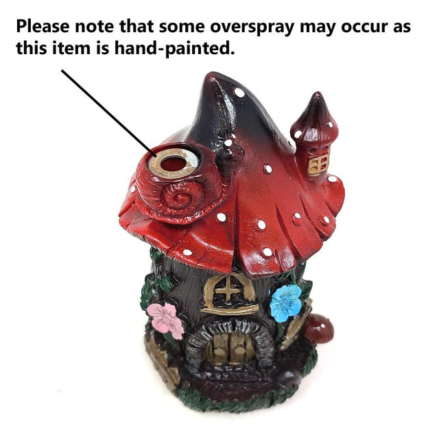 6" Cottage Mushroom Backflow Cone Incense Burner - Magick Magick.com