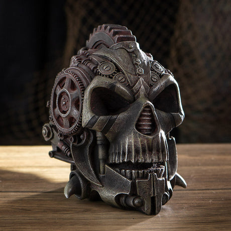 6" Diesel Punk Skull Statue - Magick Magick.com