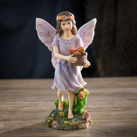 6" Fairyland Fairy with Fruit Statue - Magick Magick.com