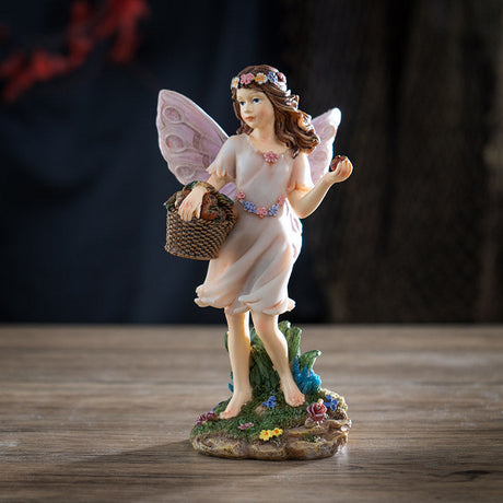 6" Fairyland Fairy with Fruit Statue - Magick Magick.com