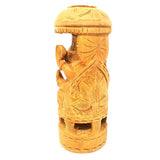 6" Ganesh Hand Carved Wood Statue - Magick Magick.com