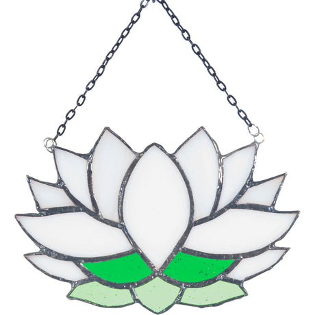 6" Glass Suncatcher - Lotus - Magick Magick.com