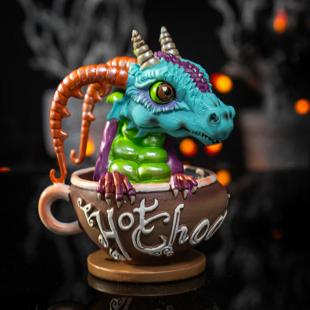 6" Hot Chocolate with Rupert the Dragon Statue - Magick Magick.com