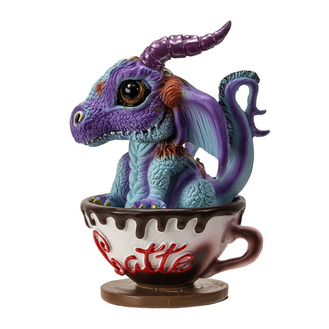 6" Latte with Eugene the Dragon Statue - Magick Magick.com