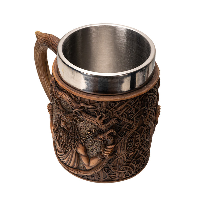 6" Stainless Steel Resin Mug - Cernunnos - Magick Magick.com