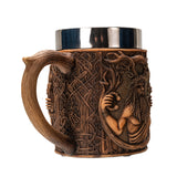 6" Stainless Steel Resin Mug - Cernunnos - Magick Magick.com