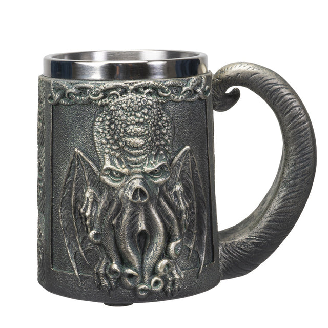 6" Stainless Steel Resin Mug - Cthulhu - Magick Magick.com
