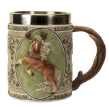 6" Stainless Steel Rim Mug - Forest Tankard - Magick Magick.com