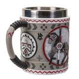 6" Stainless Steel Rim Mug - Grey Ghost Tankard - Magick Magick.com