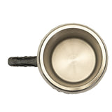 6" Stainless Steel Rim Mug - Tribal Rose Tankard - Magick Magick.com