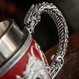 6" Stainless Steel Tea Cup - Dragon Heart - Magick Magick.com