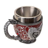 6" Stainless Steel Tea Cup - Dragon Heart - Magick Magick.com