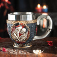 6" Stainless Steel Tea Cup - Skeleton Couple - Magick Magick.com