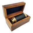 6" Telescope with Brass Inlaid Wooden Box - Magick Magick.com