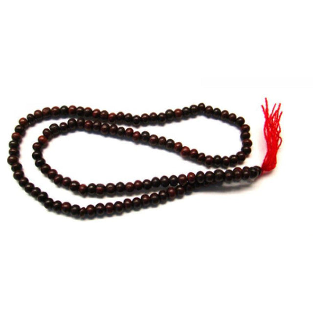 6 mm Red Sandalwood Prayer Mala - Magick Magick.com