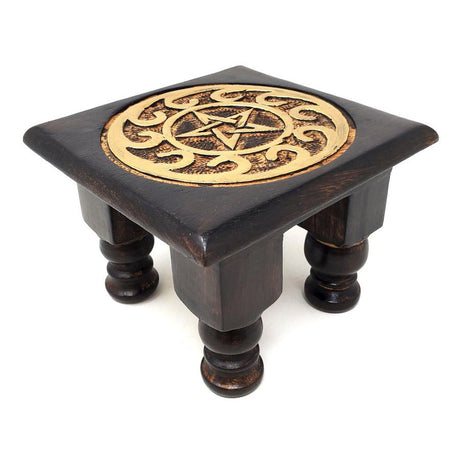 6" x 6" Pentagram Altar Table - Magick Magick.com