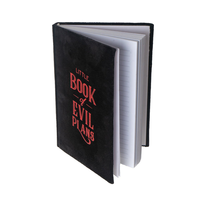 6" x 8" Velvet Journal - Little Book of Evil Plans - Magick Magick.com