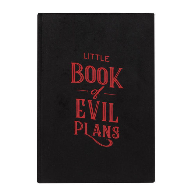 6" x 8" Velvet Journal - Little Book of Evil Plans - Magick Magick.com