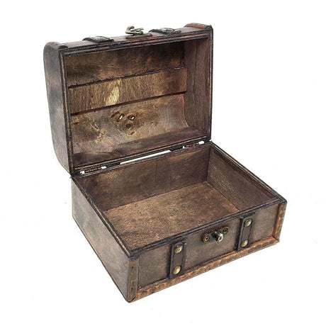 6.25" Antique Wooden Rosewood Chest - Magick Magick.com