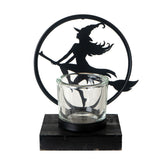 6.25" Witch By Moonlight Tealight Candle Holder - Magick Magick.com