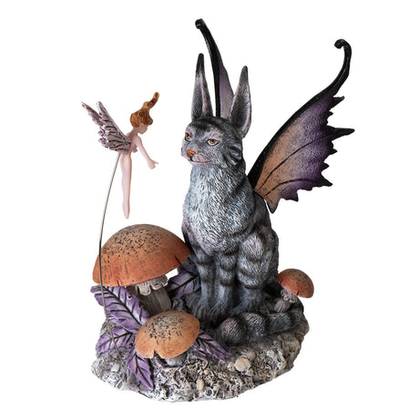 6.3" Amy Brown Cat Fairy Curious Encounter Statue - Magick Magick.com