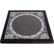 6.5" Glass Scrying Mirror with Sodalite Chips - Magick Magick.com