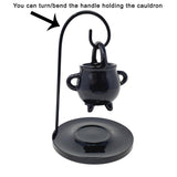 6.5" Hanging Metal Cauldron Aroma Lamp Burner - Magick Magick.com