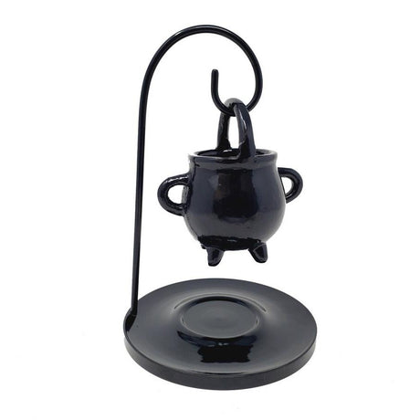 6.5" Hanging Metal Cauldron Aroma Lamp Burner - Magick Magick.com