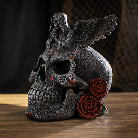 6.5" The Dead Angel Skull Statue - Magick Magick.com