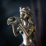 6.6" Mermaid on a Rock Statue - Magick Magick.com