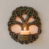 6.75" Tree of Life Wall Plaque Candle Holder - Magick Magick.com