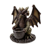 6.8" Dragon Taper Candle Holder - Magick Magick.com