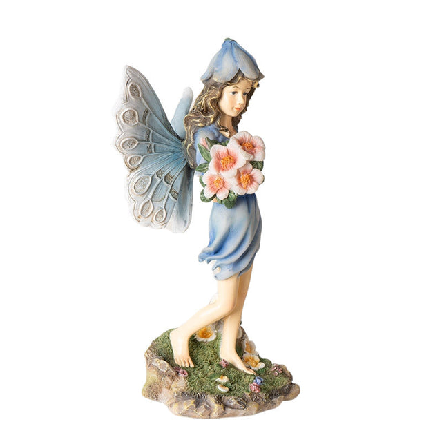 6.8" Fairyland Fairy with Flowers Statue - Magick Magick.com