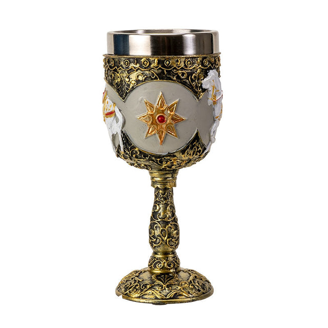 7" Chalice / Goblet - Royal Holiday Horse - Magick Magick.com