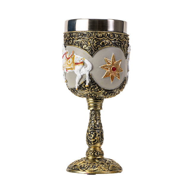 7" Chalice / Goblet - Royal Holiday Horse - Magick Magick.com