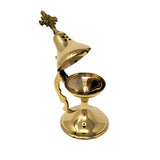 7" Cross Brass Cone / Charcoal Incense Burner - Magick Magick.com