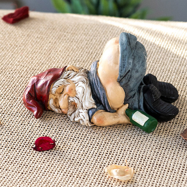 7" Gnome Statue - Drunken Gnome - Magick Magick.com