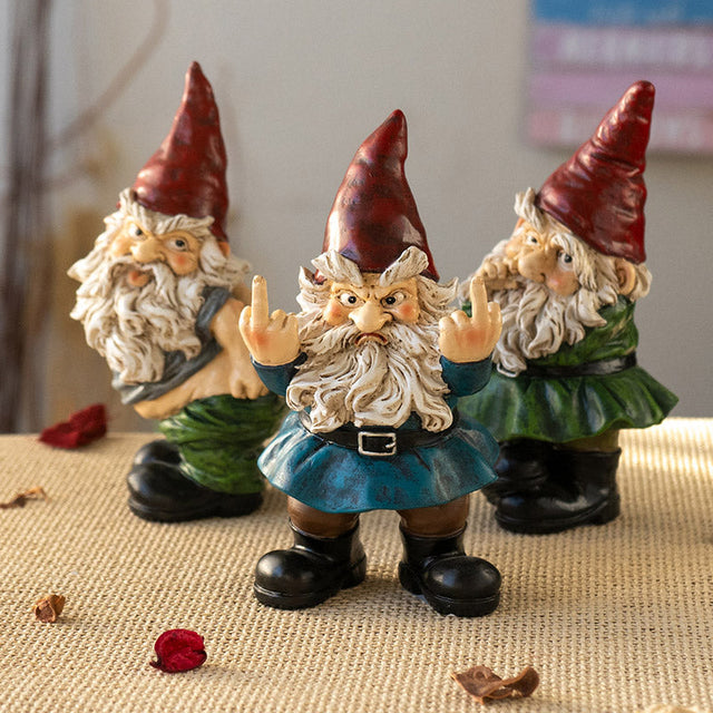 7" Gnome Statue - Evil Gnome (Set of 3) - Magick Magick.com