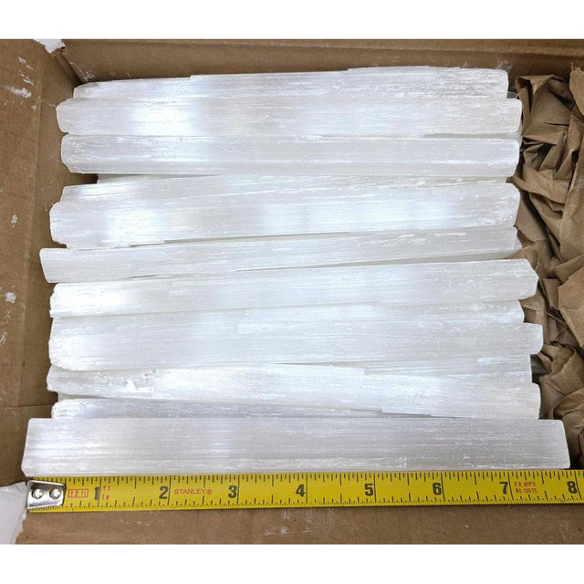 7" Rough Selenite - Sticks (50 Pack) - Magick Magick.com