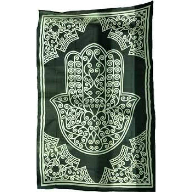 72" X 108" Hand of Compassion Black & White Tapestry - Magick Magick.com