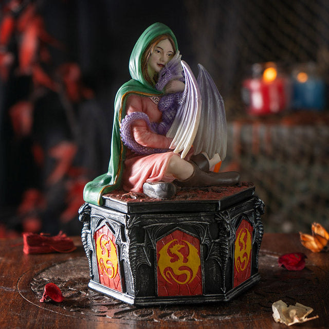 7.25" Anne Stokes Dragon Friendship Fall Display Box - Magick Magick.com