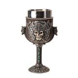 7.25" Chalice / Goblet - Skull Viking - Magick Magick.com