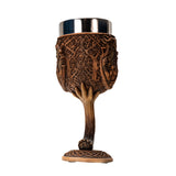 7.25" Resin & Stainless Steel Chalice / Goblet - Cernunnos - Magick Magick.com