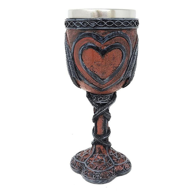 7.5" Chalice / Goblet - Medieval Double Dragon - Magick Magick.com