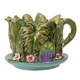 7.5" Fairyland Garden Floral Teacup Planter - Magick Magick.com