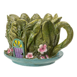 7.5" Fairyland Garden Floral Teacup Planter - Magick Magick.com