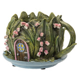 7.5" Floral Fairy House Teacup Planter - Magick Magick.com